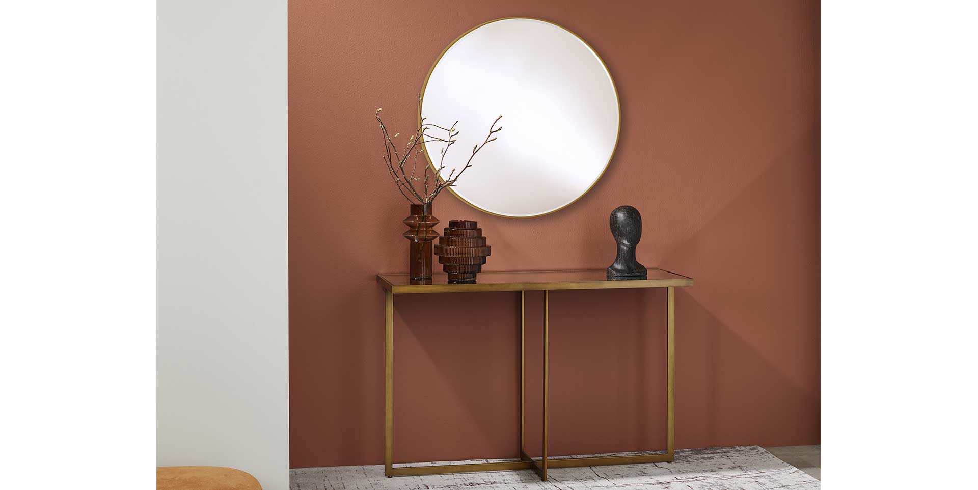 Miroir HOOP M BRONZE slider image n°1