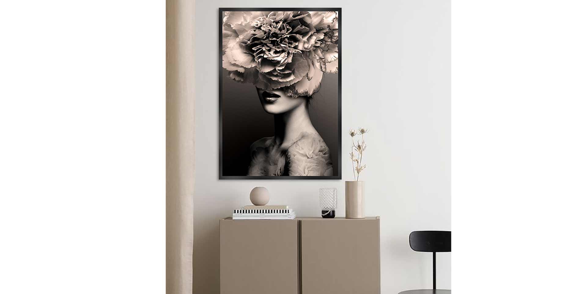 Tableau FEMME BOUQUET slider image n°1