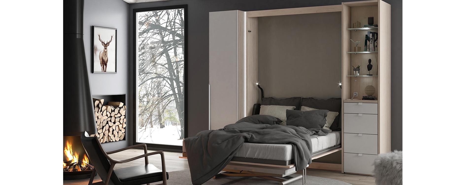 Lit escamotable vertical standard SMART slider image n°1