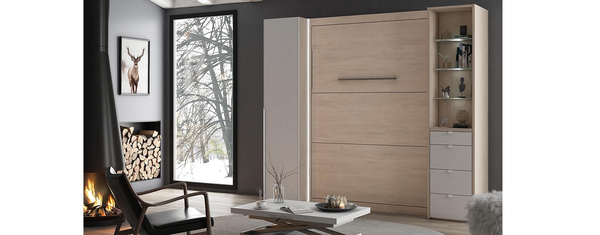 Lit escamotable vertical standard SMART slider image n°2