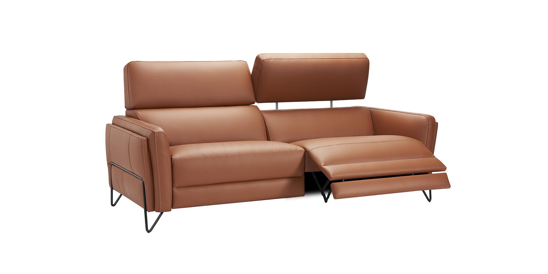 canape marron clair cuir