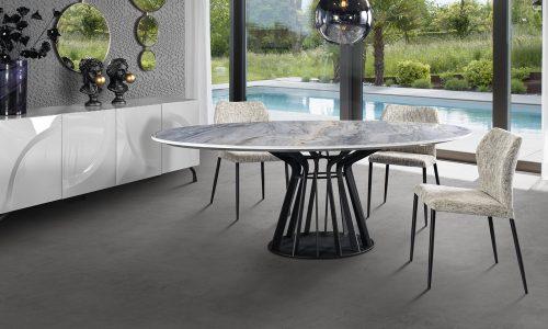 Chaise en tissu ANGLE 1
