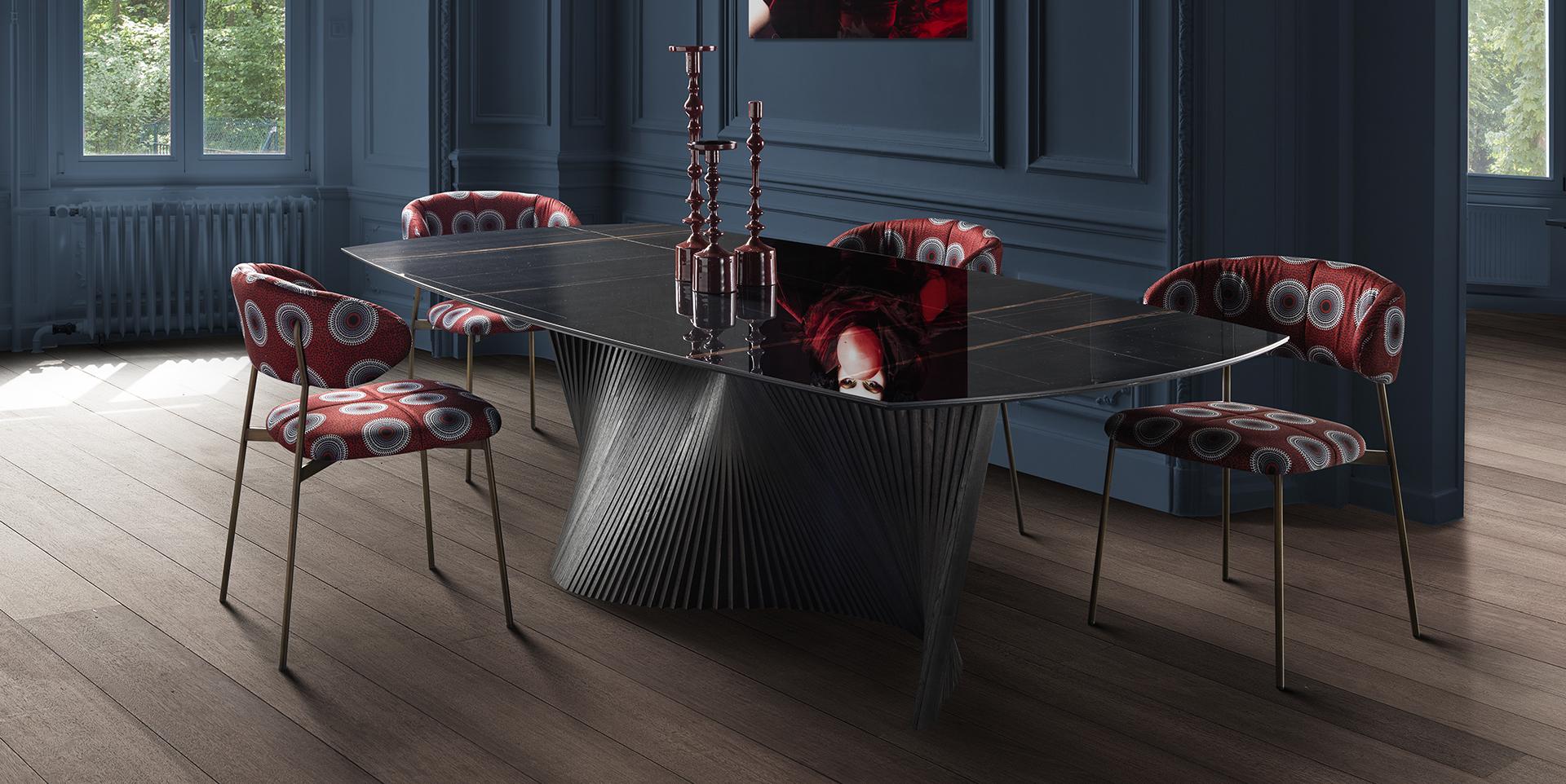 Chaise en tissu BLOM slider image n°1