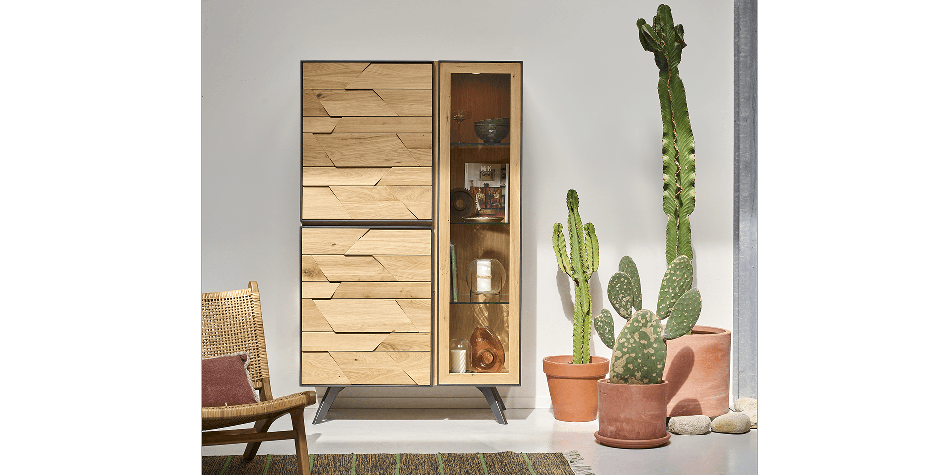 vitrine style industriel