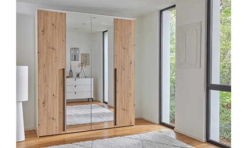 Armoire portes pliantes avec miroir OPALE