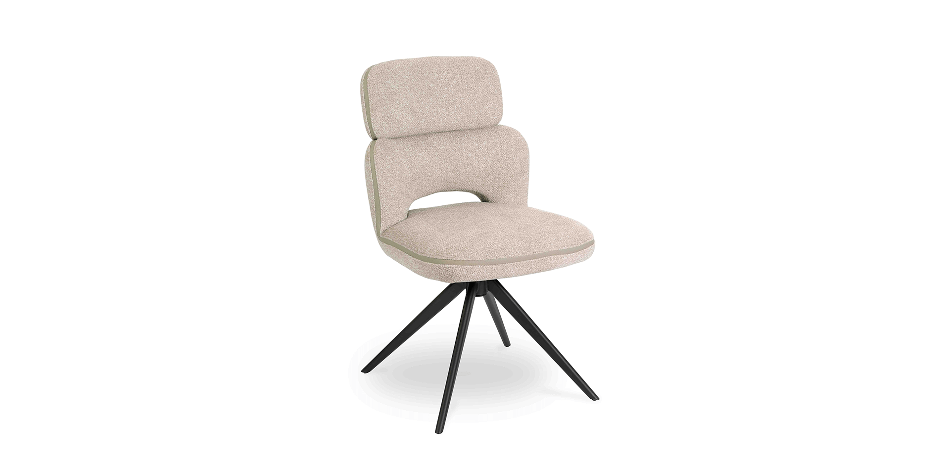 Chaise en tissu CELIA slider image n°2